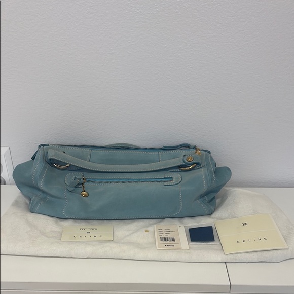 Celine Blue Shoulder Bag with Structured Silhouette - Picture 1 of 8